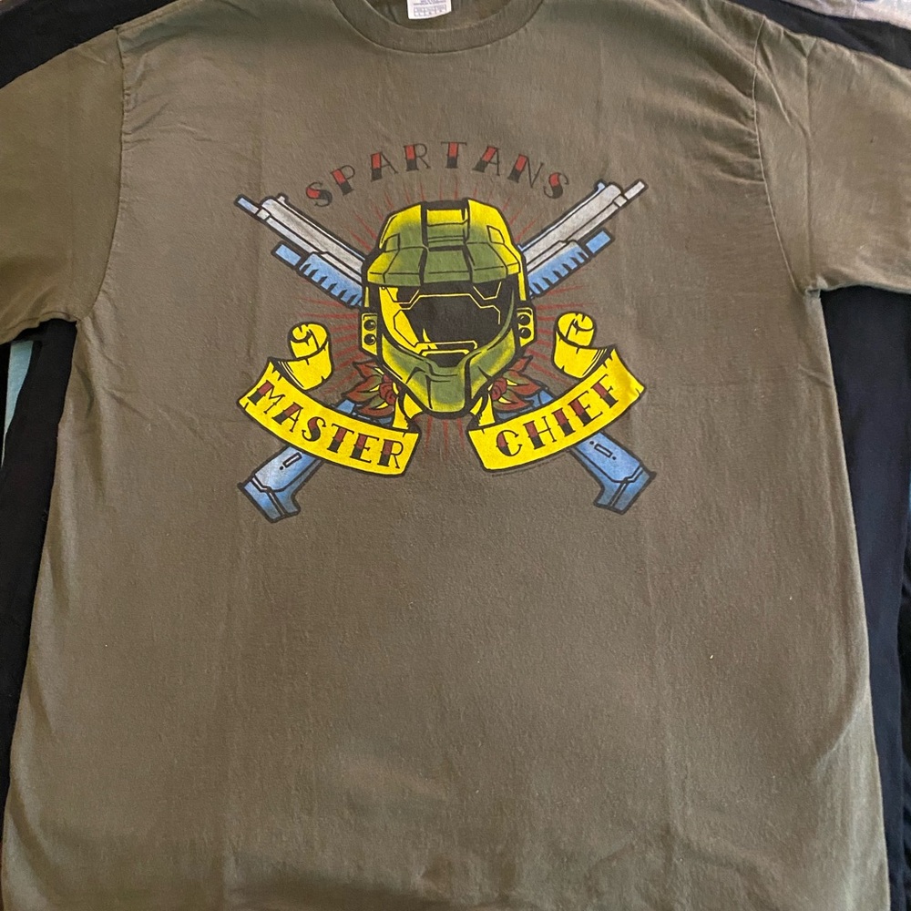 Xbox 360 Spartans Master Chief promo t-shirt